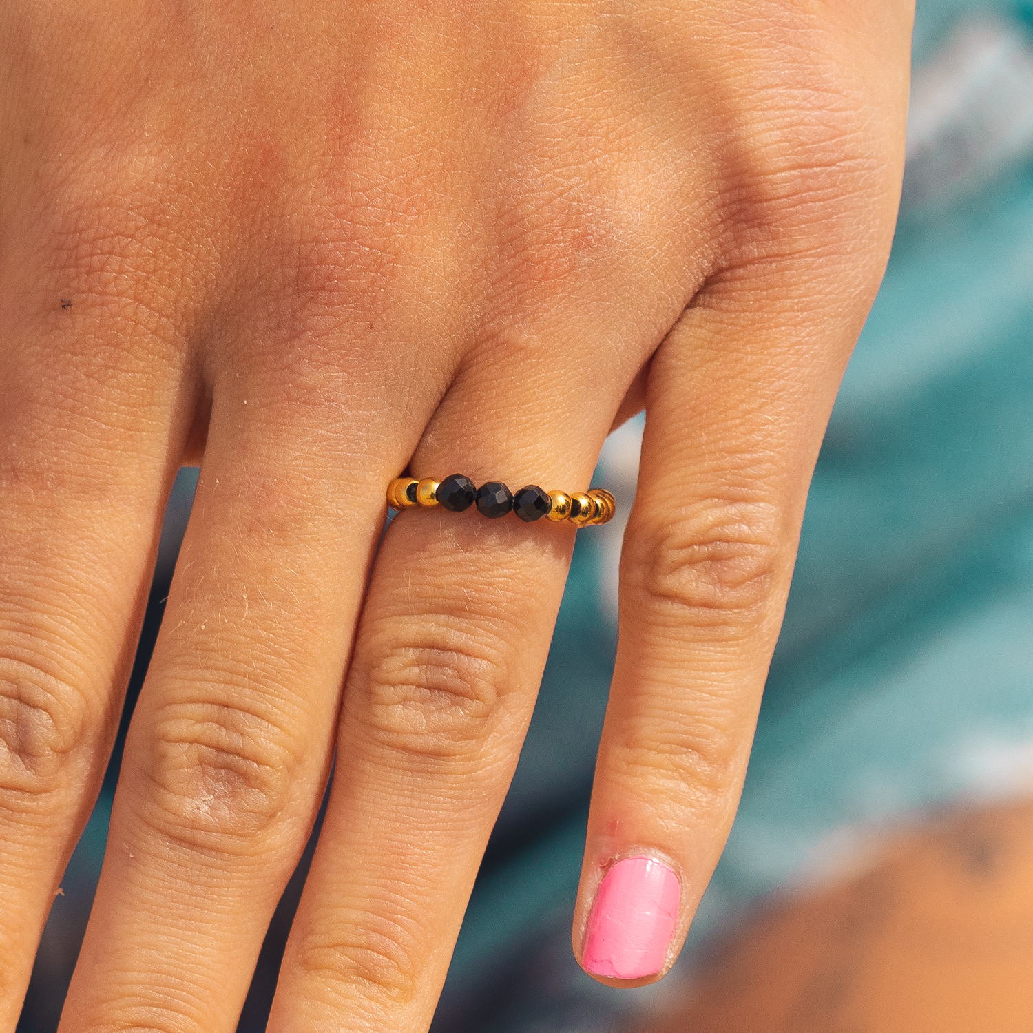Buy Black Tourmaline Ring, Rectangle Black Tourmaline Ring, 925 Sterling  Silver 14k Gold Fill, Solitaire Ring, Daily Wear Women Ring, Gift Mom  Online in India - Etsy